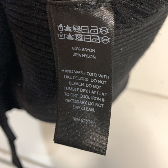 HOUSE OF HARLOW 1960 RIBBED BUTTON UP SWEATER DRESS BLACK LARGE - Picture 5 of 8